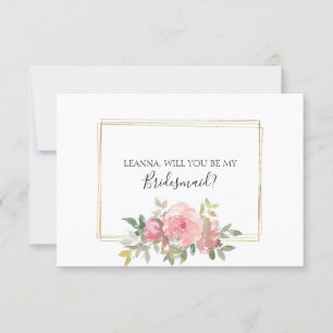Will You Be My Bridesmaid Lush Blush Pink