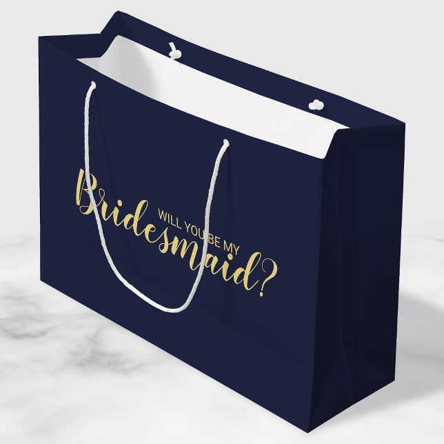 Will You Be My Bridesmaid? Modern Proposal Large Gift Bag (Creator Uploaded)