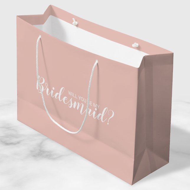 Will You Be My Bridesmaid? Modern Proposal Large Gift Bag (Creator Uploaded)