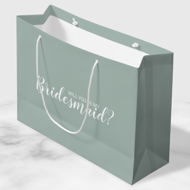 Will You Be My Bridesmaid? Modern Proposal Large Gift Bag (Creator Uploaded)