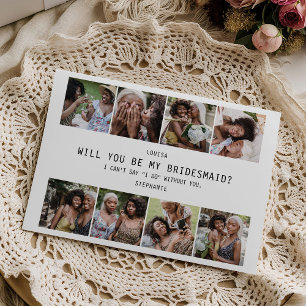 Will You Be My Bridesmaid?   Photo Grid Keepsake