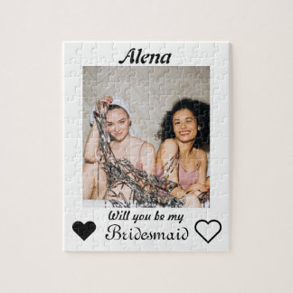 Will you be my bridesmaid photo jigsaw puzzle