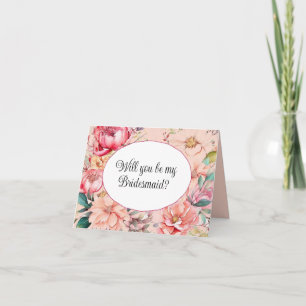 Will you be my Bridesmaid proposal card