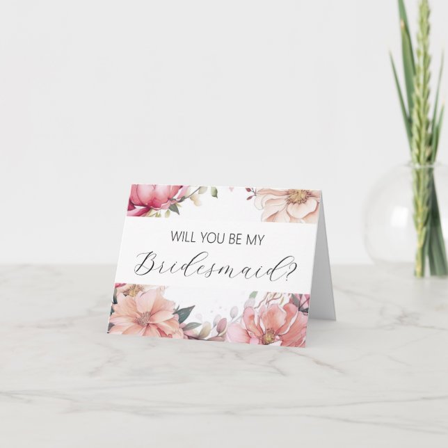 Will you be my Bridesmaid proposal card (Front)