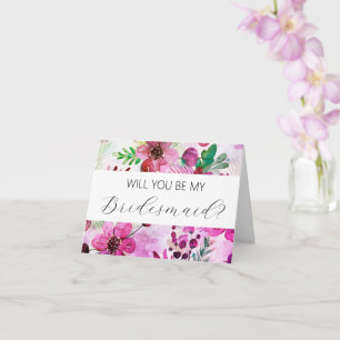Will you be my Bridesmaid proposal card