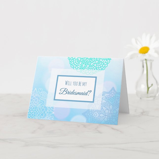 Will you be my Bridesmaid Proposal  Card (Small Plant)