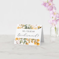 Will you be my Bridesmaid proposal card