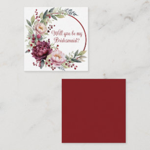 Will you be my bridesmaid proposal card