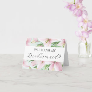 Will you be my Bridesmaid proposal card