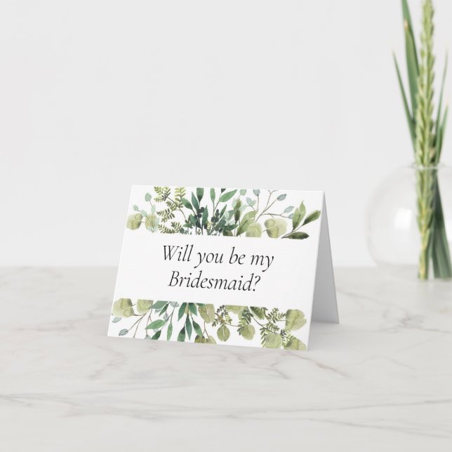 Will you be my Bridesmaid proposal card (Front)