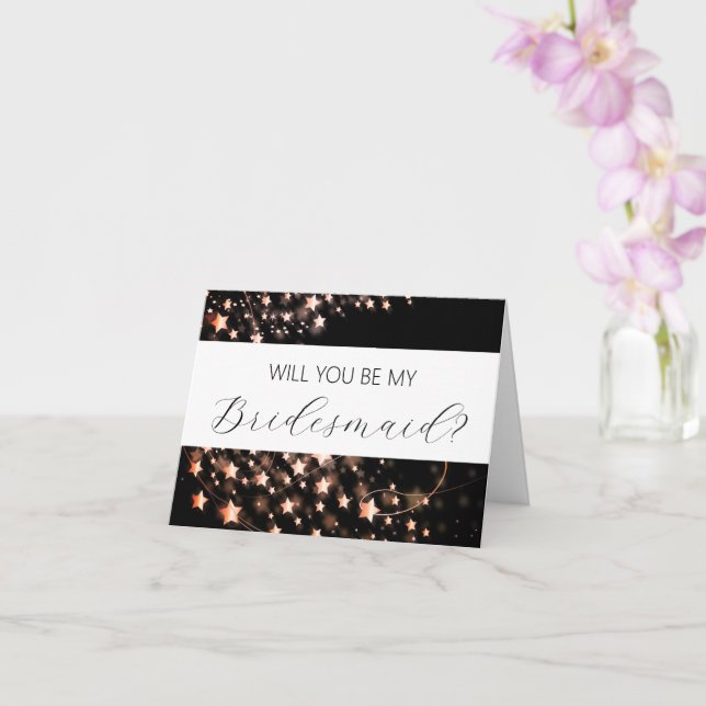 Will you be my Bridesmaid proposal card (Orchid)