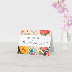 Will you be my Bridesmaid proposal card