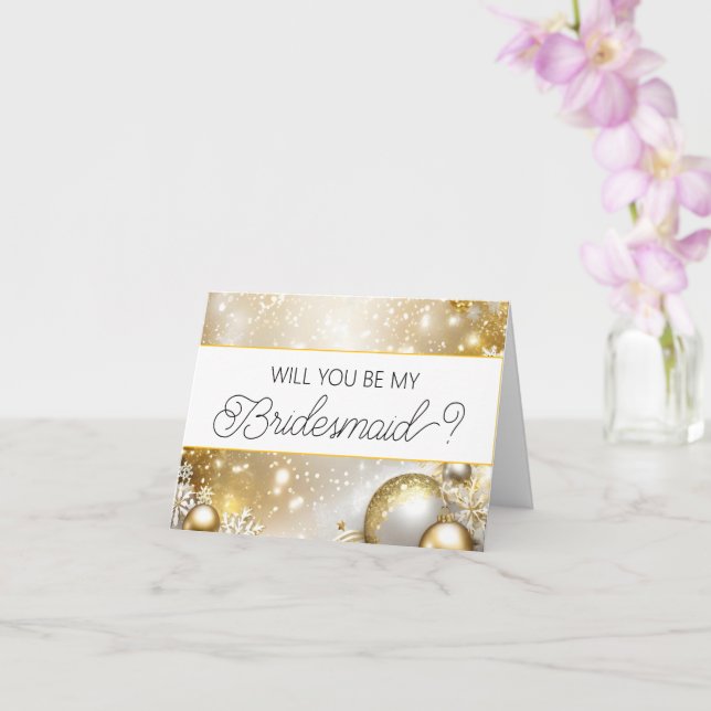 Will you be my Bridesmaid proposal card (Orchid)
