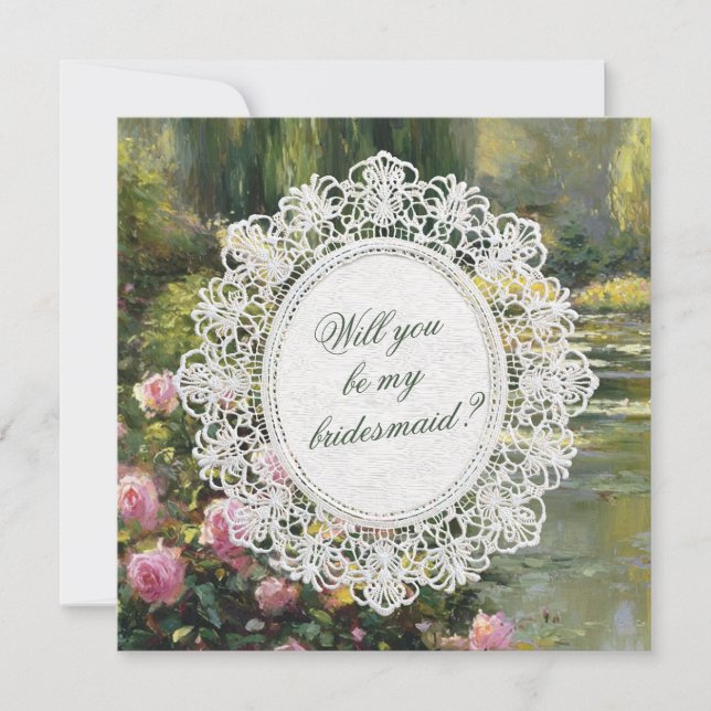 Will You Be My Bridesmaid Proposal Invitation Card (Front)