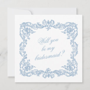 Will You Be My Bridesmaid Proposal Invitation Card