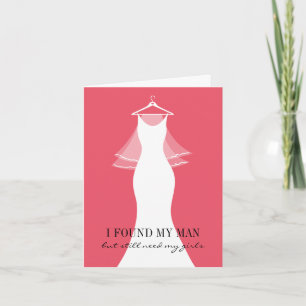 Will you be my bridesmaid request dress cards