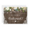 Will You Be My Bridesmaid Rustic Romantic Floral