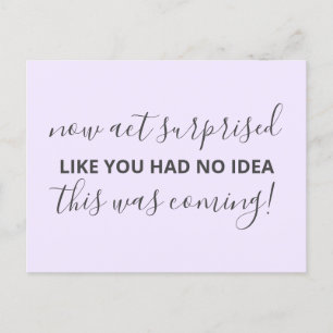 Will You Be My Bridesmaid Simple Funny Invitation Postcard
