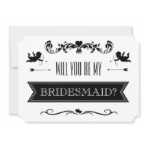 Will You Be My Bridesmaid? Typography Wedding