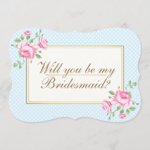 Will you be my Bridesmaid Wedding Invitation