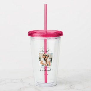 Will You Be My Bridesmaid? Wedding Party Proposal  Acrylic Tumbler