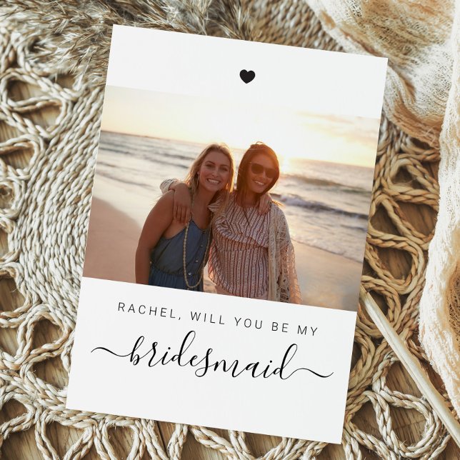 Will You Be My Bridesmaid? Wedding Party Proposal  Card (Creator Uploaded)
