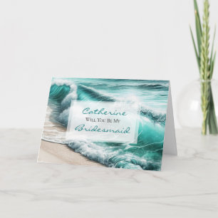 Will You Be My Bridesmaid   Wedding Proposal Card
