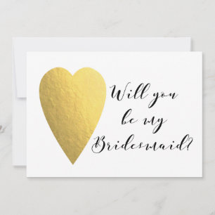 Will you be my Bridesmaid?   WEDDINGS Invitation