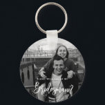 Will You be my Bridesman Photo Keyring<br><div class="desc">Minimalist and modern will you be my bridesman key ring. Text and messages can be edited on the back of the card. For more advanced customisation of this design,  e.g. changing layout,  font or text size please click the "CUSTOMIZE" button above. Please contact me for any questions!</div>