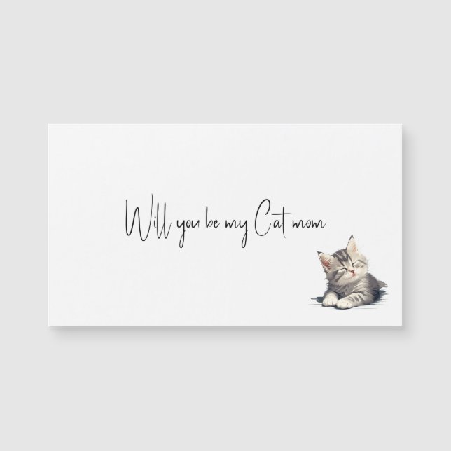 Will you be my cat mum (Front)