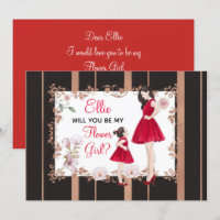 Will You Be My Flower Girl/Adult and Child/Custom