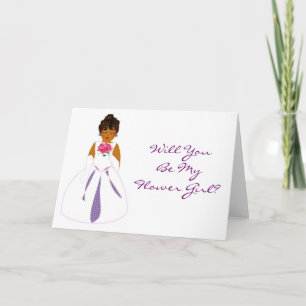 "Will You Be My Flower Girl" Card - Customisable