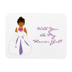 "Will You Be My Flower Girl" Card - Customizable Magnet