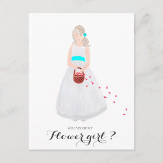 Will you be my flower girl custom card
