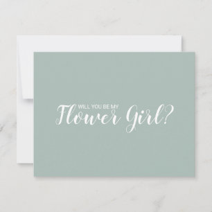 Will You Be My Flower Girl? Flower Girl Proposal Invitation