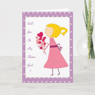 will you be my flower girl invitation