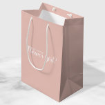 Will You Be My Flower Girl? Modern Proposal Medium Gift Bag<br><div class="desc">"Will You Be My Flower Girl?" Modern Proposal Gift Bag
features title "Will You Be My Flower Girl?" in white modern script font style on blush pink background.</div>