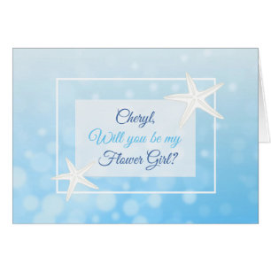 Will you be my Flower Girl Personalised Card