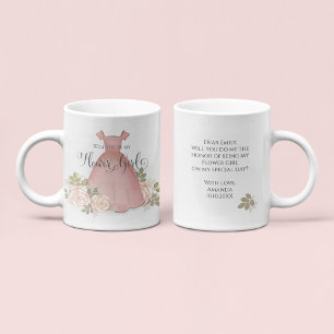 Will You Be My Flower Girl Personalised Proposal Coffee Mug