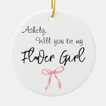 Will You Be My Flower Girl Photo Bow