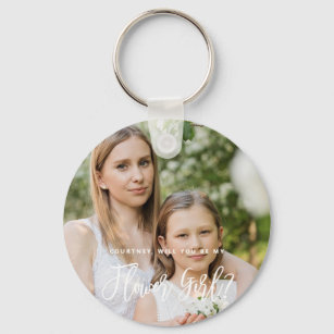 Will You be my Flower Girl Photo Keyring