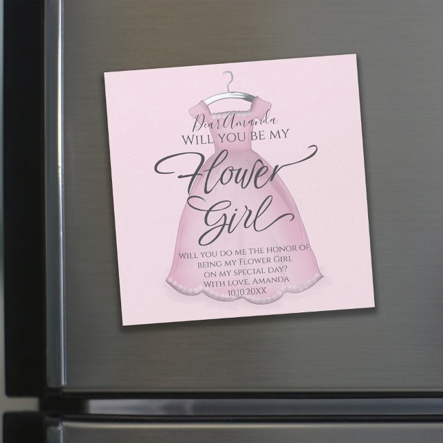 Will you be my Flower Girl Proposal Custom Magnet (Creator Uploaded)