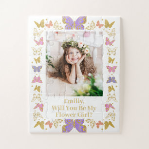 Will You Be My Flower Girl Proposal Jigsaw Puzzle