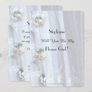 Will You Be My Flower Girl Vintage Lace Invitation