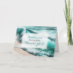 Will You Be My Flower Girl   Wedding Proposal Card