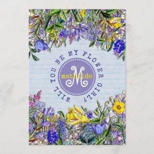 Will You Be My Flower Girl Wildflowers Wedding Invitation