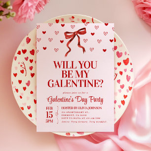 Will You Be My Galentine? Galentine's Day Party Invitation