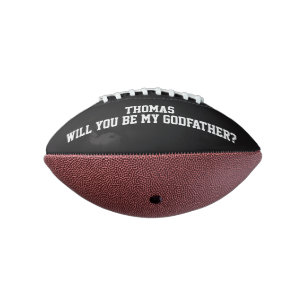 Will You Be My Godfather Godparent Proposal Football