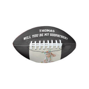 Will You Be My Godfather Godparent Proposal Men Football