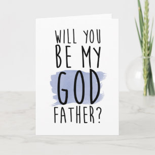 will you be my godfather invitation